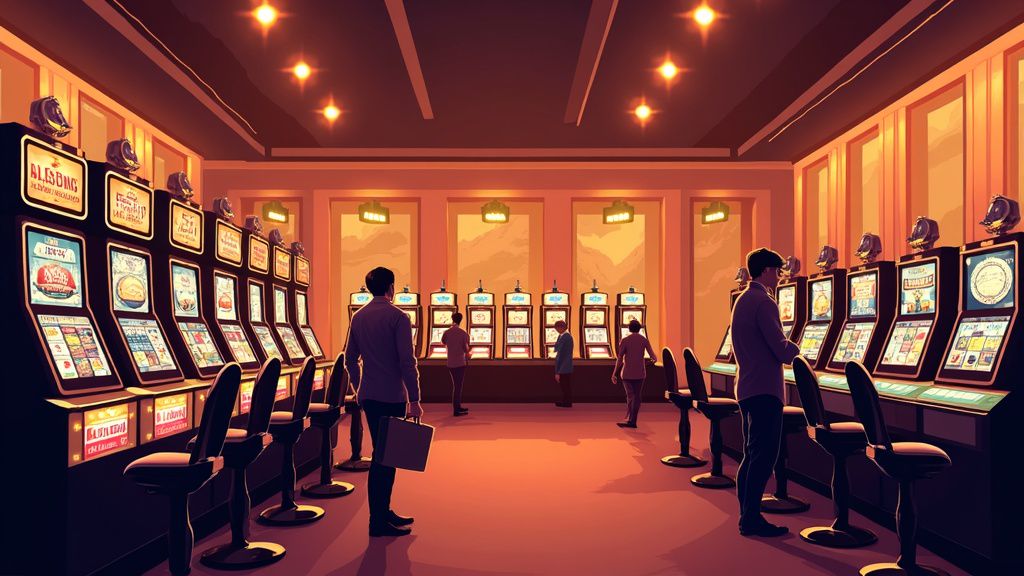 Gold themed Goldex Casino image with gaming options
