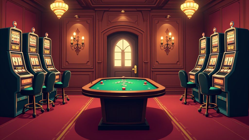 Screenshot of SlotMafia, the 1930s gangster-themed casino