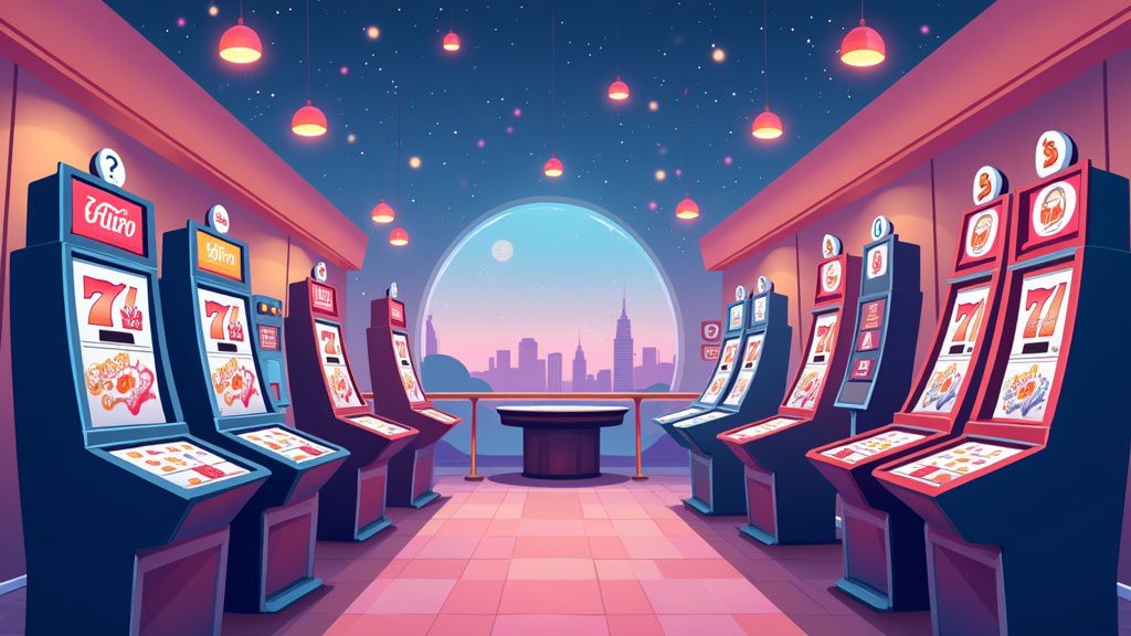 RobyCasino online gaming platform with neon interface